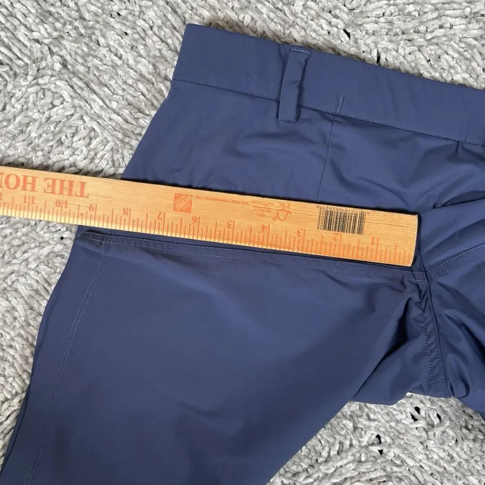 Redvanly Chino Shorts Mens XL 9'' Navy Blue Preppy Stretch Golf Performance Wear - Picture 6 of 7